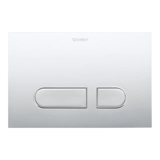Duravit Plaque de commande DuraSystem 21,7x14,7 cm, plastique chromé brillant, pour WC