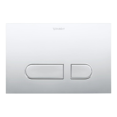 Duravit Plaque de commande DuraSystem 21,7x14,7 cm, plastique chromé brillant, pour WC