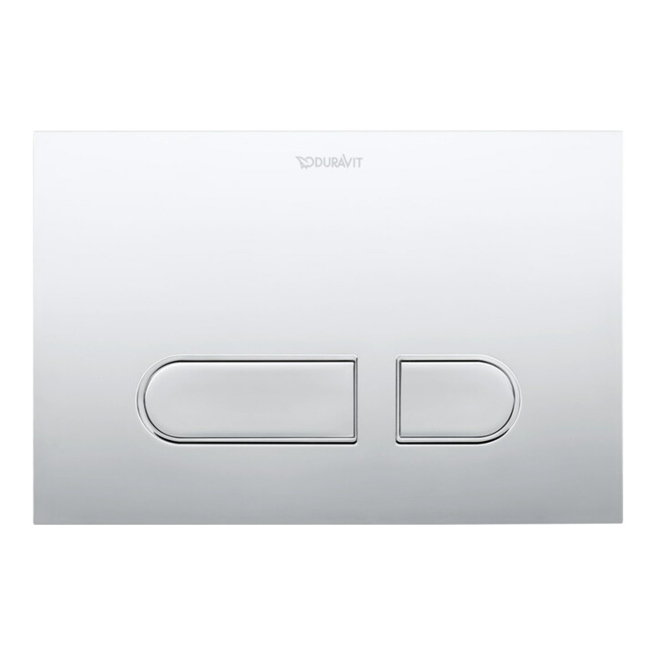 Duravit Plaque de commande DuraSystem 21,7x14,7 cm, plastique chromé brillant, pour WC