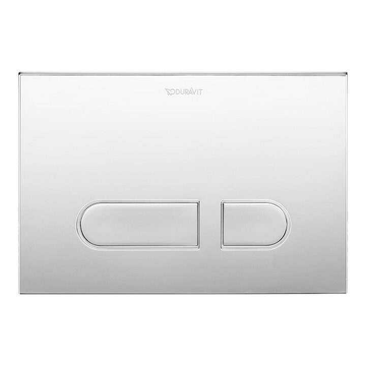 Duravit Plaque de commande DuraSystem 21,7x14,7 cm, plastique chromé brillant, pour WC