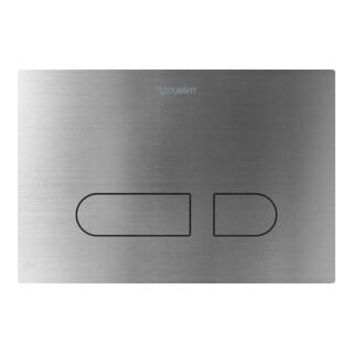 Duravit Plaque de commande DuraSystem 21,7x25 cm, méc., pour WC A1, ES brossé