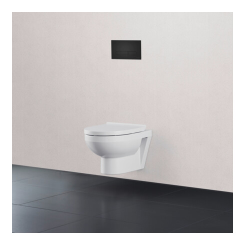 Duravit Plaque de commande DuraSystem à poser, pour WC Beta, noir mat