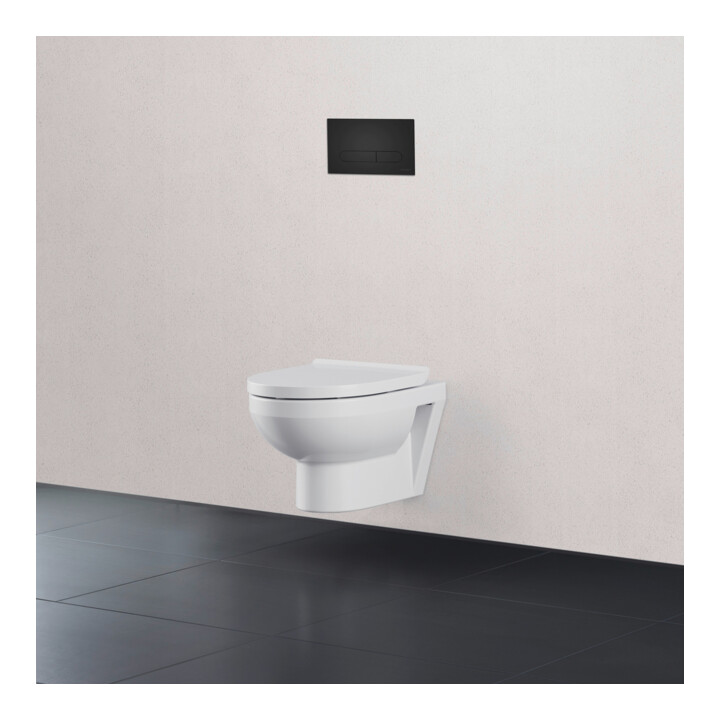 Duravit Plaque de commande DuraSystem à poser, pour WC Beta, noir mat