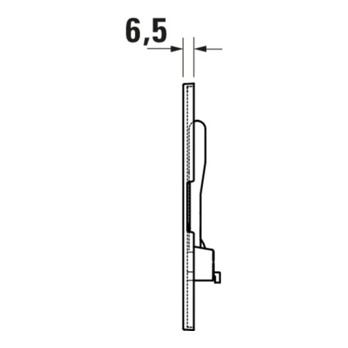Duravit Plaque de commande DuraSystem à poser, pour WC Beta, noir mat