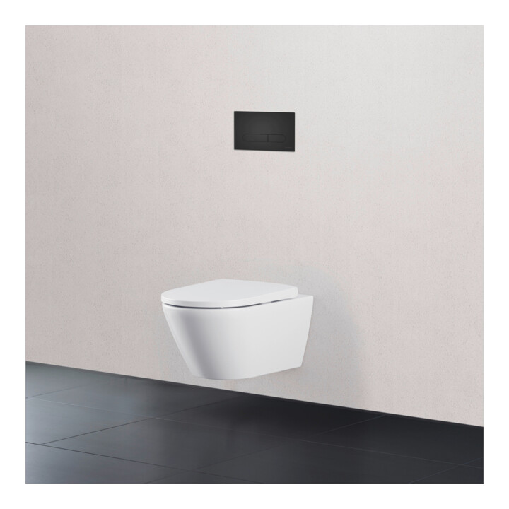 Duravit Plaque de commande DuraSystem à poser, pour WC Beta, noir mat