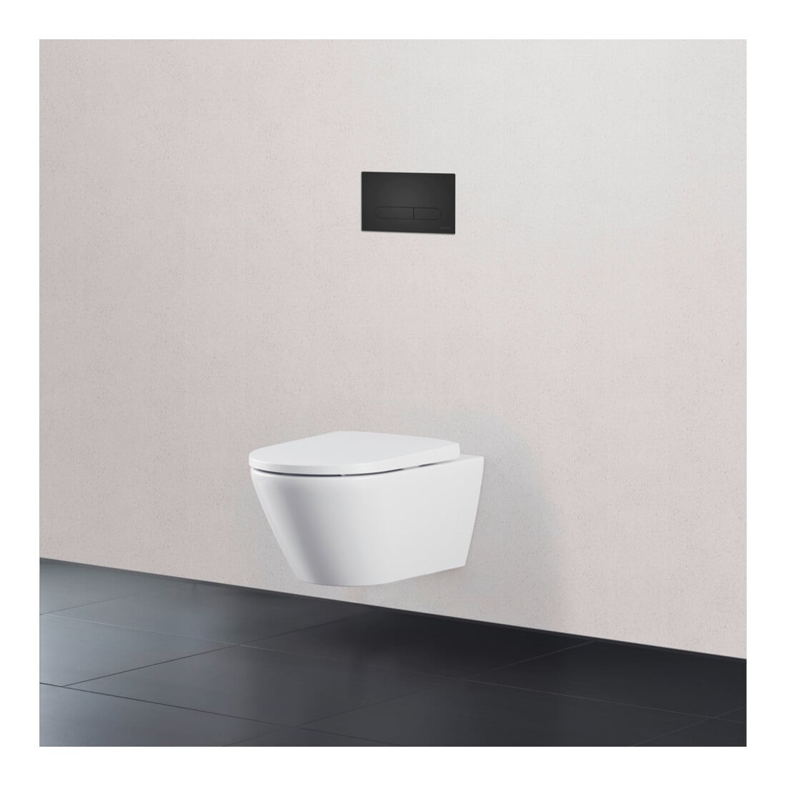 Duravit Plaque de commande DuraSystem à poser, pour WC Beta, noir mat