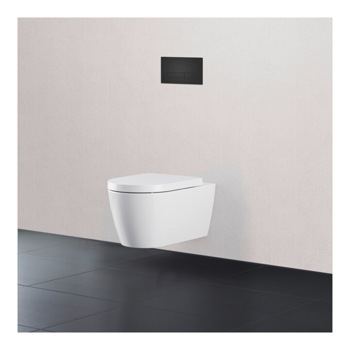 Duravit Plaque de commande DuraSystem à poser, pour WC Beta, noir mat