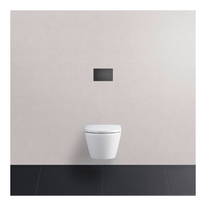 Duravit Plaque de commande DuraSystem à poser, pour WC Beta, noir mat