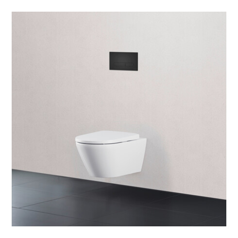 Duravit Plaque de commande DuraSystem à poser, pour WC Beta, noir mat