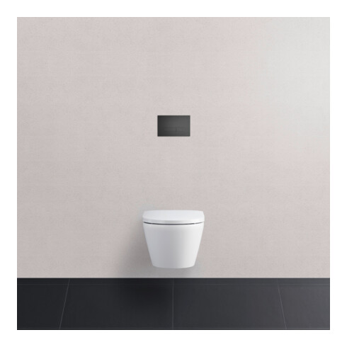 Duravit Plaque de commande DuraSystem à poser, pour WC Beta, noir mat