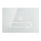 Duravit Plaque de commande DuraSystem A2 23x15,7 cm, sans contact, verre blanc, pour WC-1