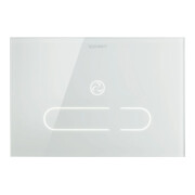 Duravit Plaque de commande DuraSystem A2 23x15,7 cm, sans contact, verre blanc, pour WC