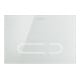 Duravit Plaque de commande DuraSystem A2 23x15,7 cm, sans contact, verre blanc, pour WC