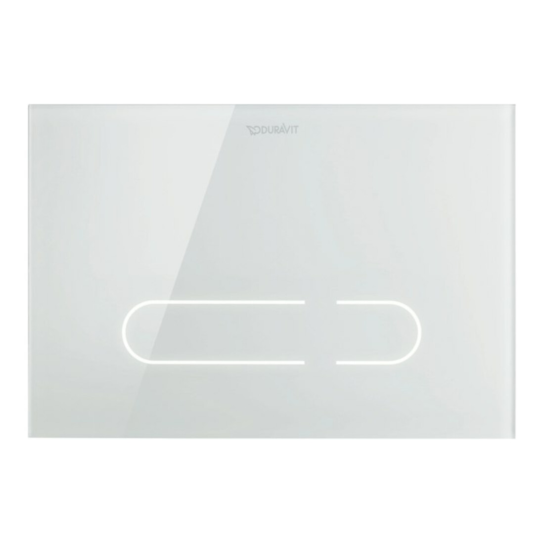Duravit Plaque de commande DuraSystem A2 23x15,7 cm, sans contact, verre blanc, pour WC