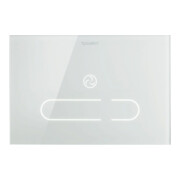 Duravit Plaque de commande DuraSystem A2 23x15,7 cm, sans contact, verre blanc, pour WC-5