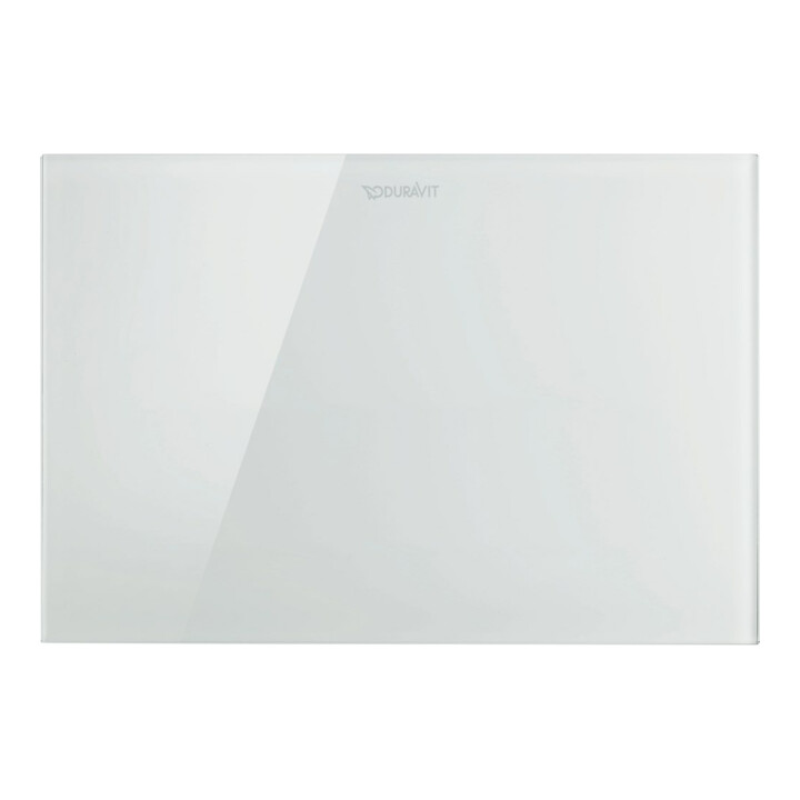 Duravit Plaque de commande DuraSystem A2 23x15,7 cm, sans contact, verre blanc, pour WC