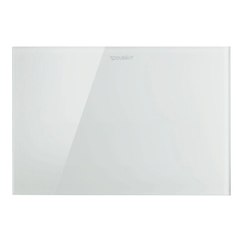 Duravit Plaque de commande DuraSystem A2 23x15,7 cm, sans contact, verre blanc, pour WC