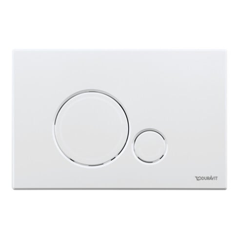 Duravit Plaque de commande DuraSystem en saillie pour WC Beta, blanc
