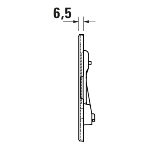 Duravit Plaque de commande DuraSystem en saillie, pour WC Beta, chrome brillant