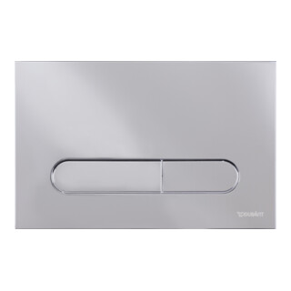 Duravit Plaque de commande DuraSystem mécanique pour WC Bet 100, chrome brillant
