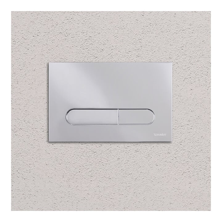 Duravit Plaque de commande DuraSystem mécanique pour WC Bet 100, chrome brillant