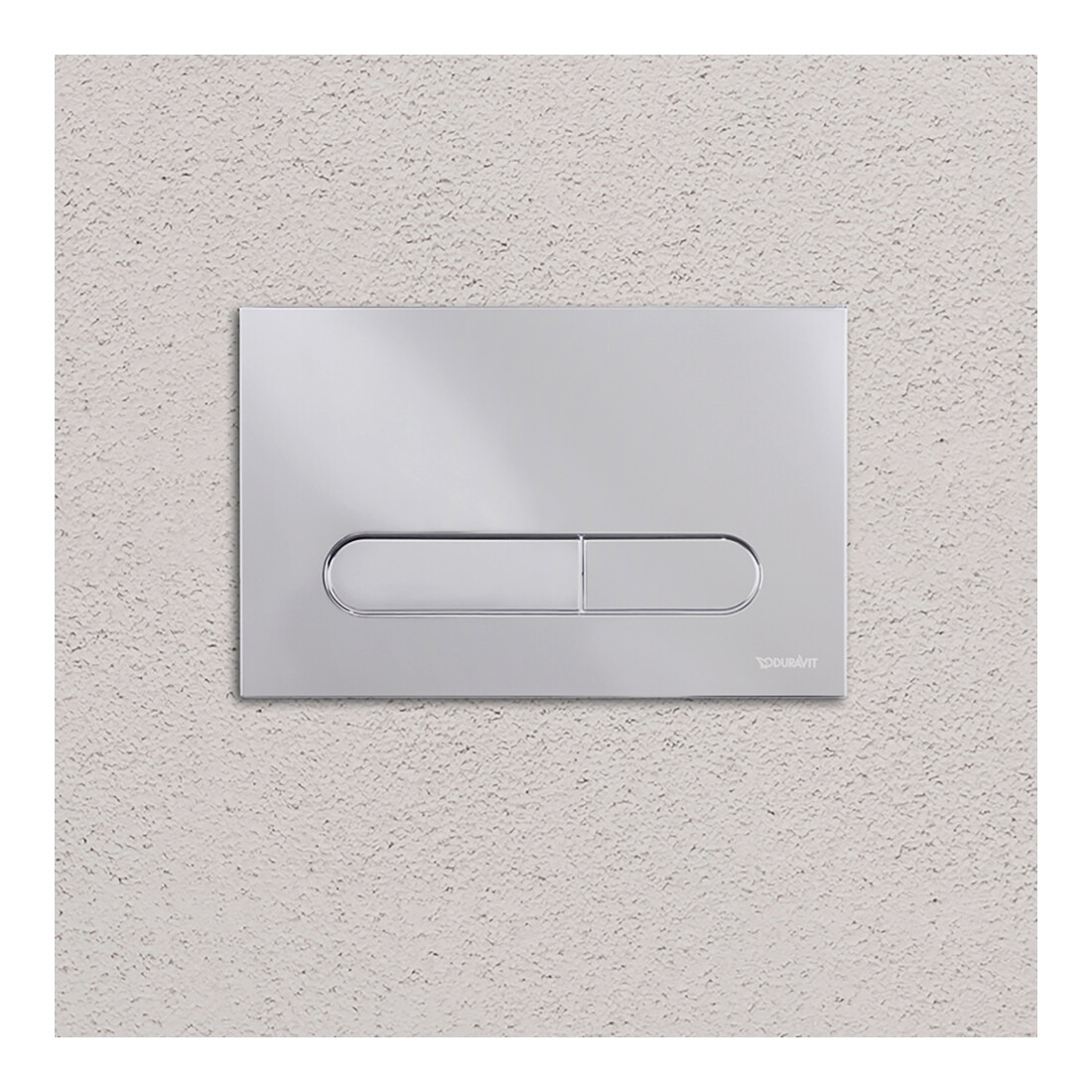 Duravit Plaque de commande DuraSystem mécanique pour WC Bet 100, chrome brillant