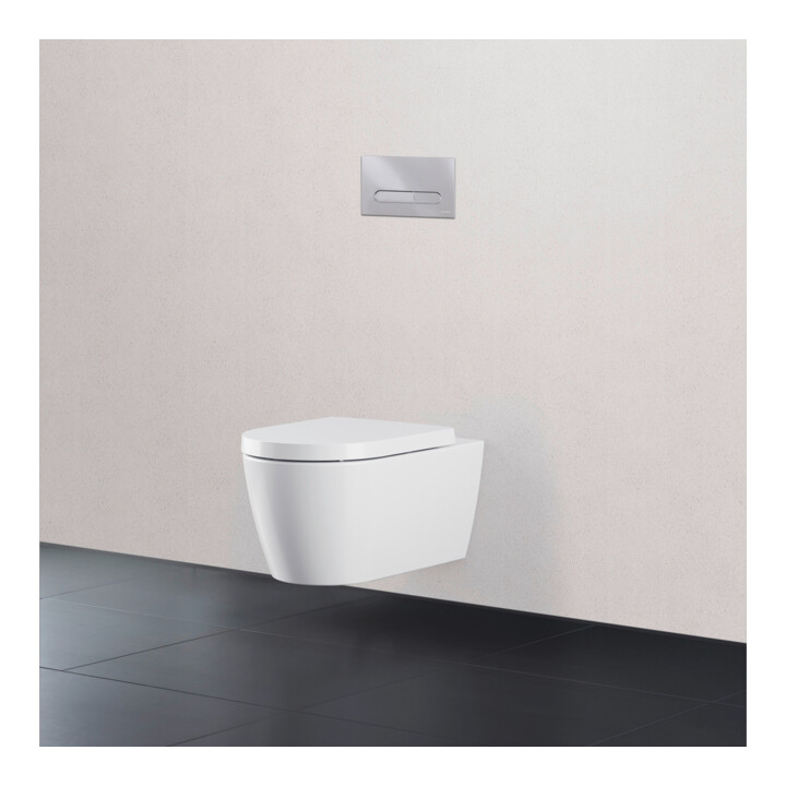 Duravit Plaque de commande DuraSystem mécanique pour WC Bet 100, chrome brillant