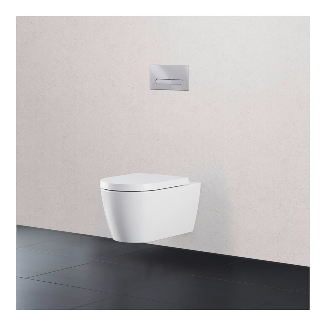 Duravit Plaque de commande DuraSystem mécanique pour WC Bet 100, chrome brillant