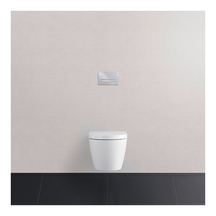 Duravit Plaque de commande DuraSystem mécanique pour WC Bet 100, chrome brillant