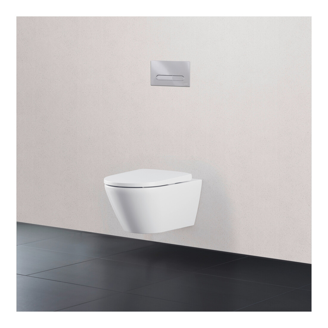 Duravit Plaque de commande DuraSystem mécanique pour WC Bet 100, chrome brillant