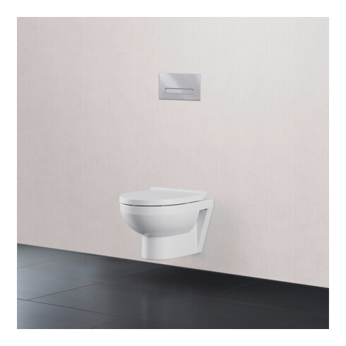 Duravit Plaque de commande DuraSystem mécanique pour WC Bet 100, chrome brillant