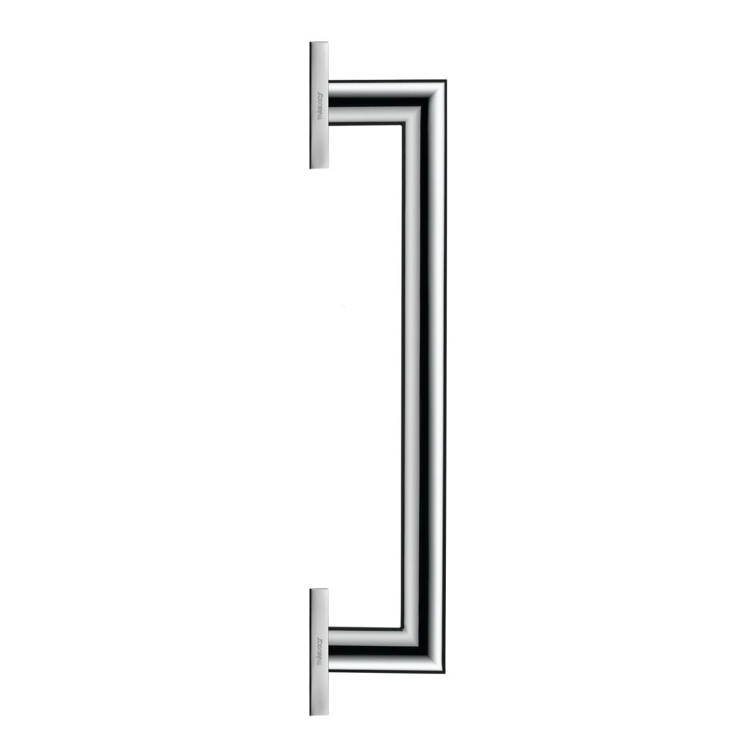 Duravit Poignée de baignoire Karree 36,8x7,5 cm, chrome