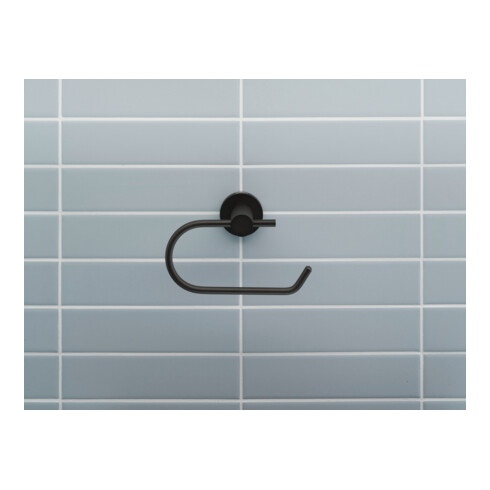 Duravit Porte-papier D-Code 16,5x6,6 cm, noir mat