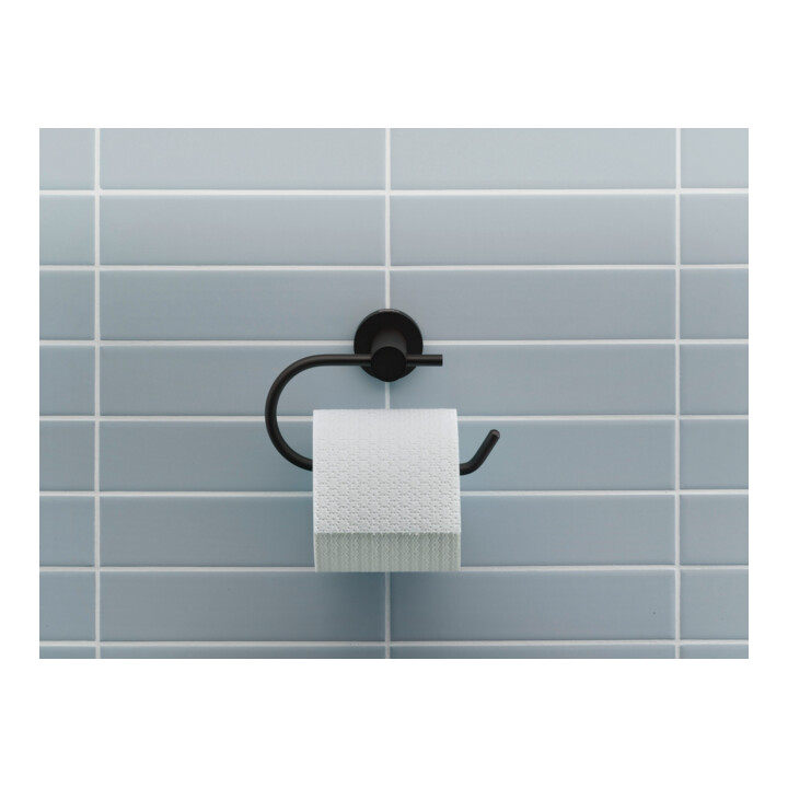 Duravit Porte-papier D-Code 16,5x6,6 cm, noir mat