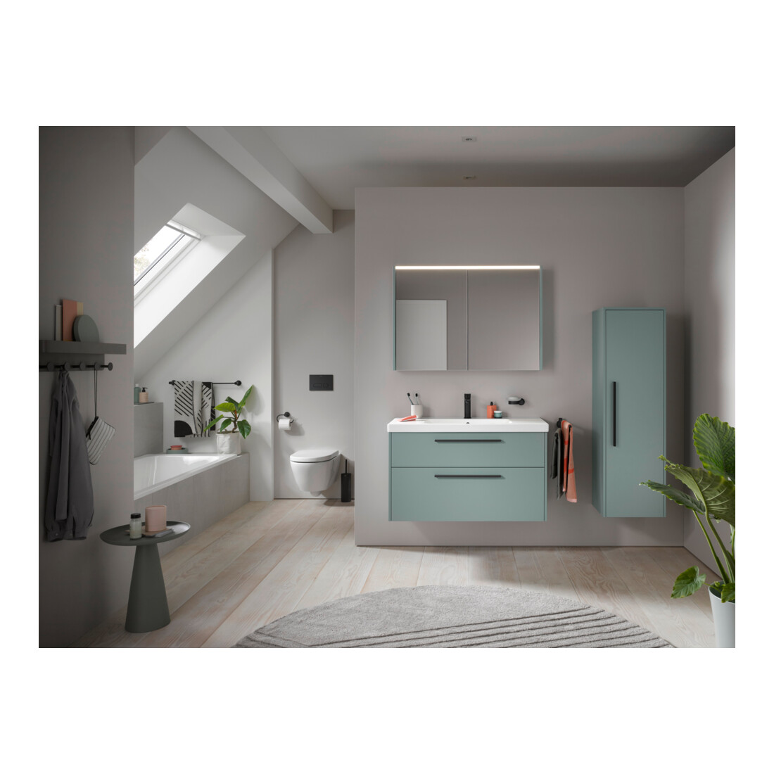 Duravit Porte-papier D-Code 16,5x6,6 cm, noir mat