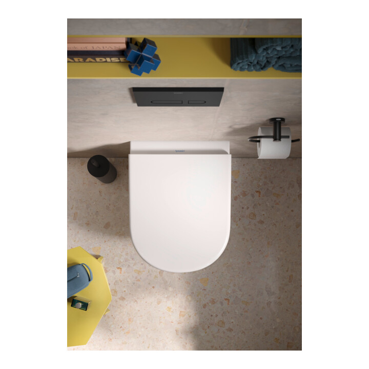 Duravit Porte-papier D-Code 16,5x6,6 cm, noir mat