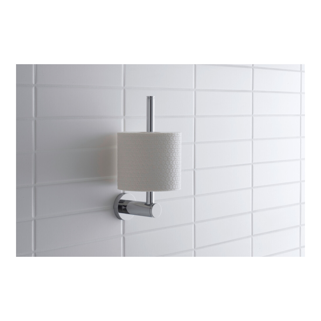 Duravit Porte-papier réserve D-Code 6x9,5 cm, chrome