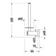 Duravit Porte-papier réserve D-Code 6x9,5 cm, chrome-5