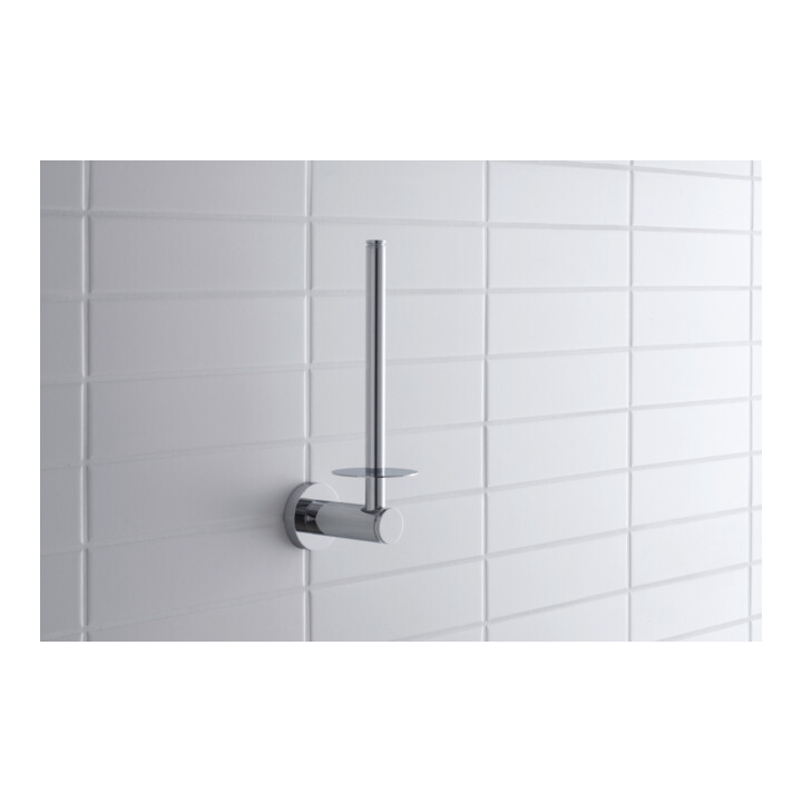 Duravit Porte-papier réserve D-Code 6x9,5 cm, chrome