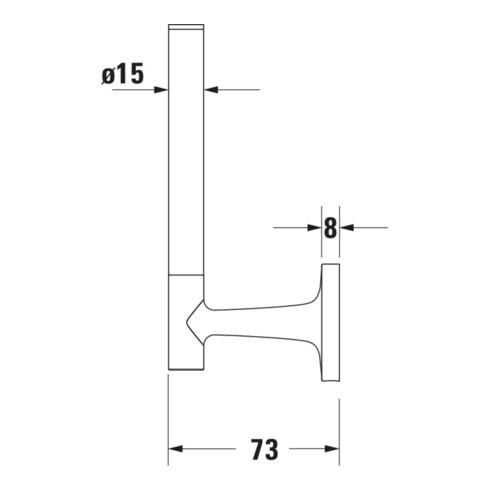 Duravit Porte-papier réserve Starck T 5x7,3 cm, bronze brossé