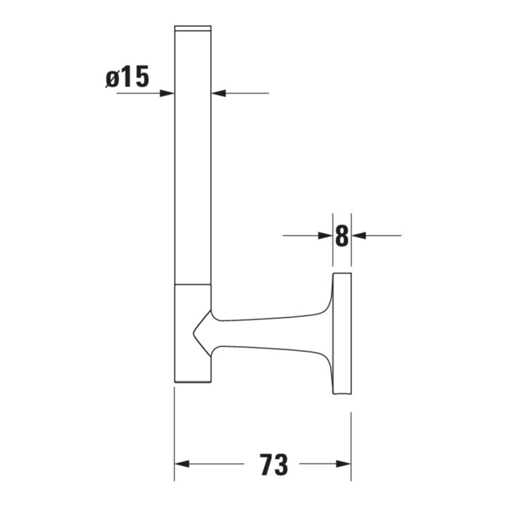 Duravit Porte-papier réserve Starck T 5x7,3 cm, bronze brossé