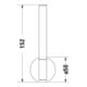 Duravit Porte-papier réserve Starck T 5x7,3 cm, bronze brossé