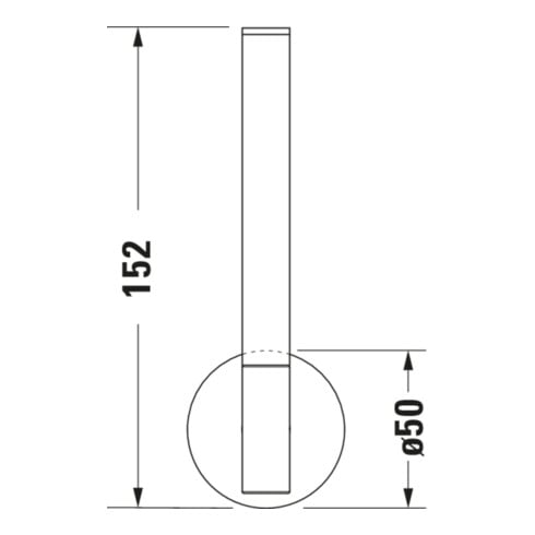 Duravit Porte-papier réserve Starck T 5x7,3 cm, bronze brossé