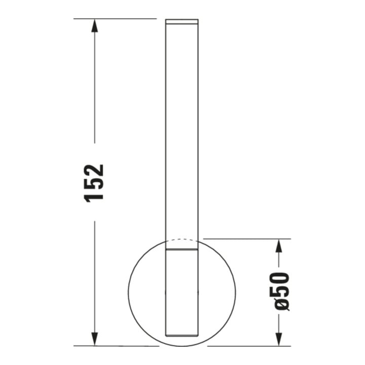 Duravit Porte-papier réserve Starck T 5x7,3 cm, bronze brossé
