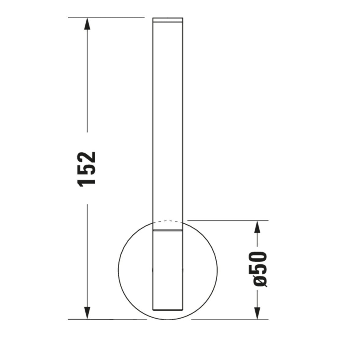 Duravit Porte-papier réserve Starck T 5x7,3 cm, bronze brossé
