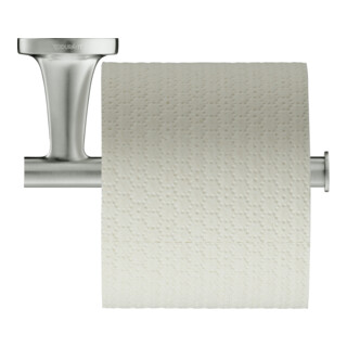 Duravit Porte-papier Starck T 15,2x7,6 cm, latéral, acier inoxydable brossé