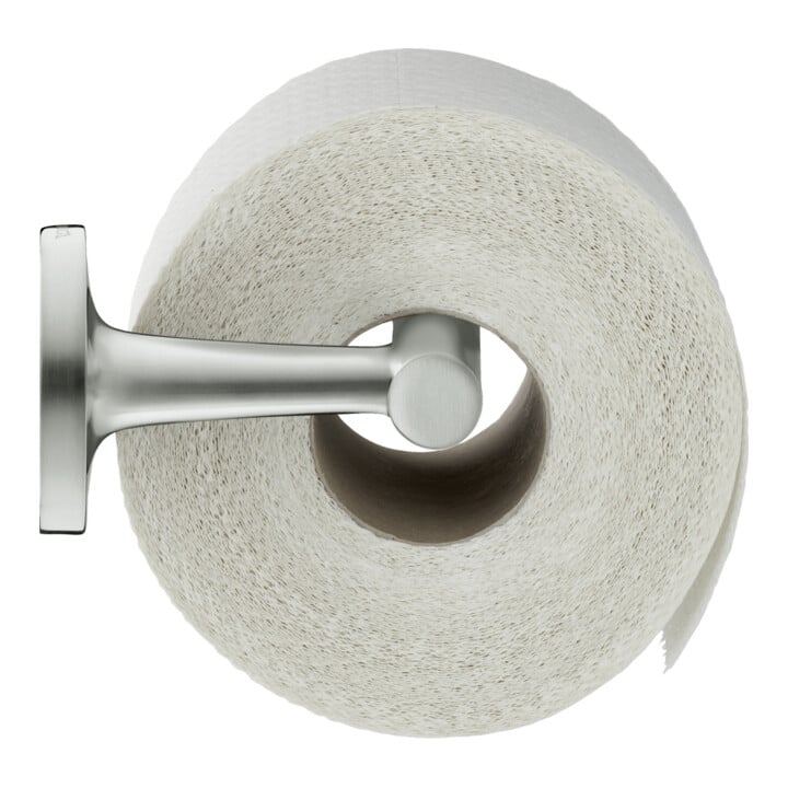 Duravit Porte-papier Starck T 15,2x7,6 cm, latéral, acier inoxydable brossé