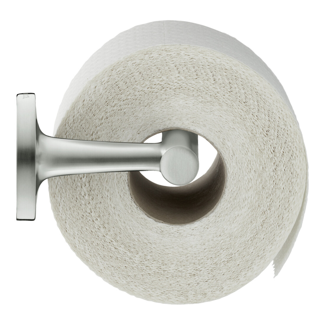 Duravit Porte-papier Starck T 15,2x7,6 cm, latéral, acier inoxydable brossé