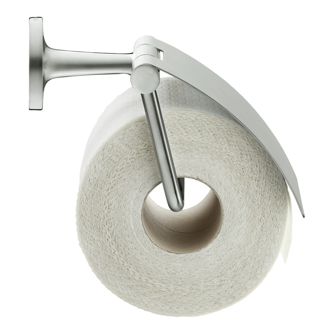 Duravit Porte-papier toilette Starck T 12,5x8,3 cm, avec couvercle, acier inoxydable brossé