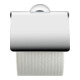 Duravit Porte-papier toilette Starck T 12,5x8,3 cm, avec couvercle, chrome-1